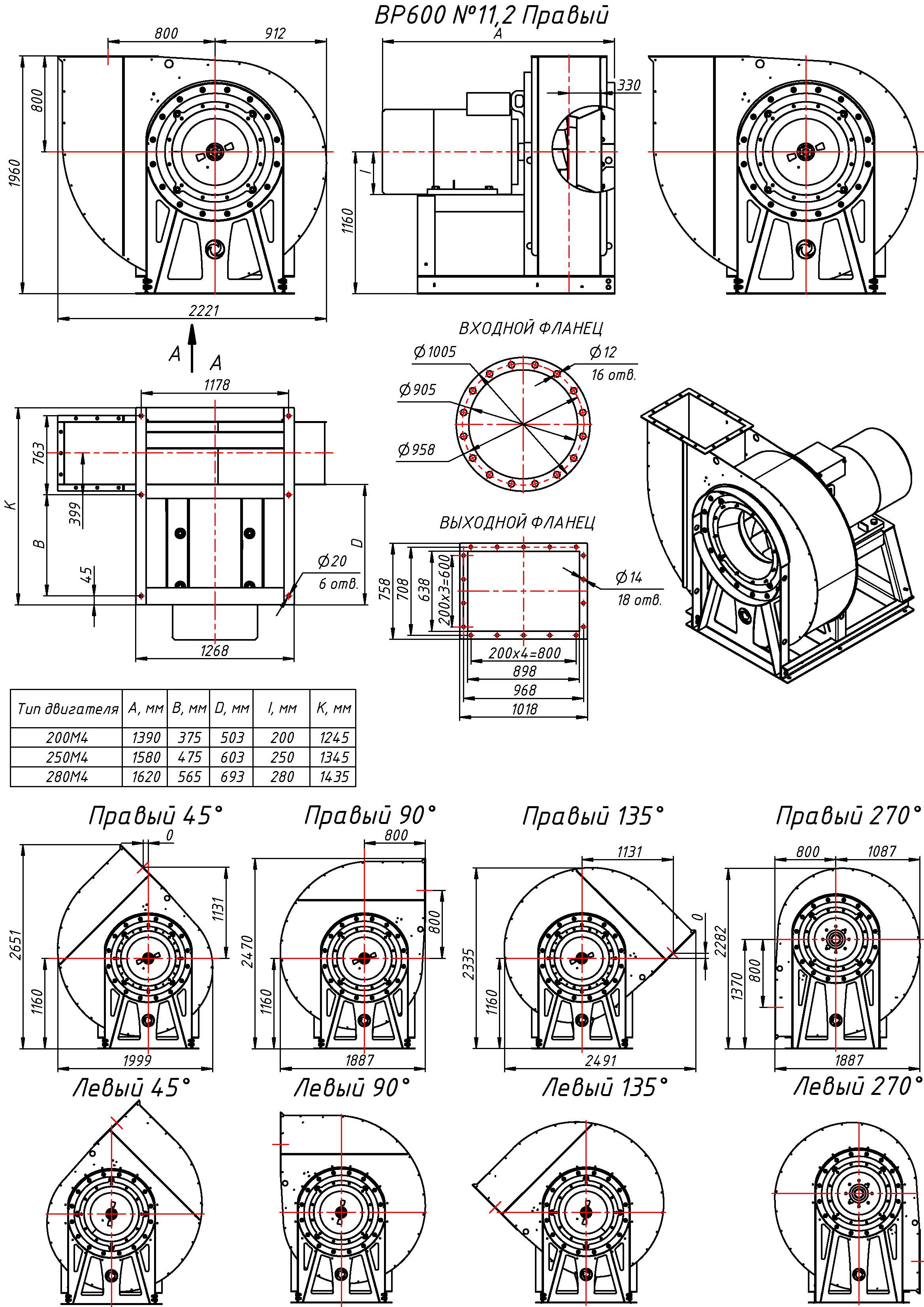 Индустриальный вентилятор ВР 600 №11,2
